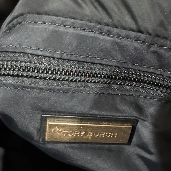 Tory Burch Black Quilted Tote - Picture 4 of 9